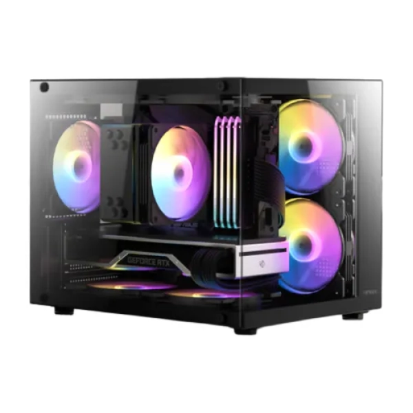 Antec VCX20M ARGB Mini Tower Gaming Case for Micro-ATX (M-ATX) Builds